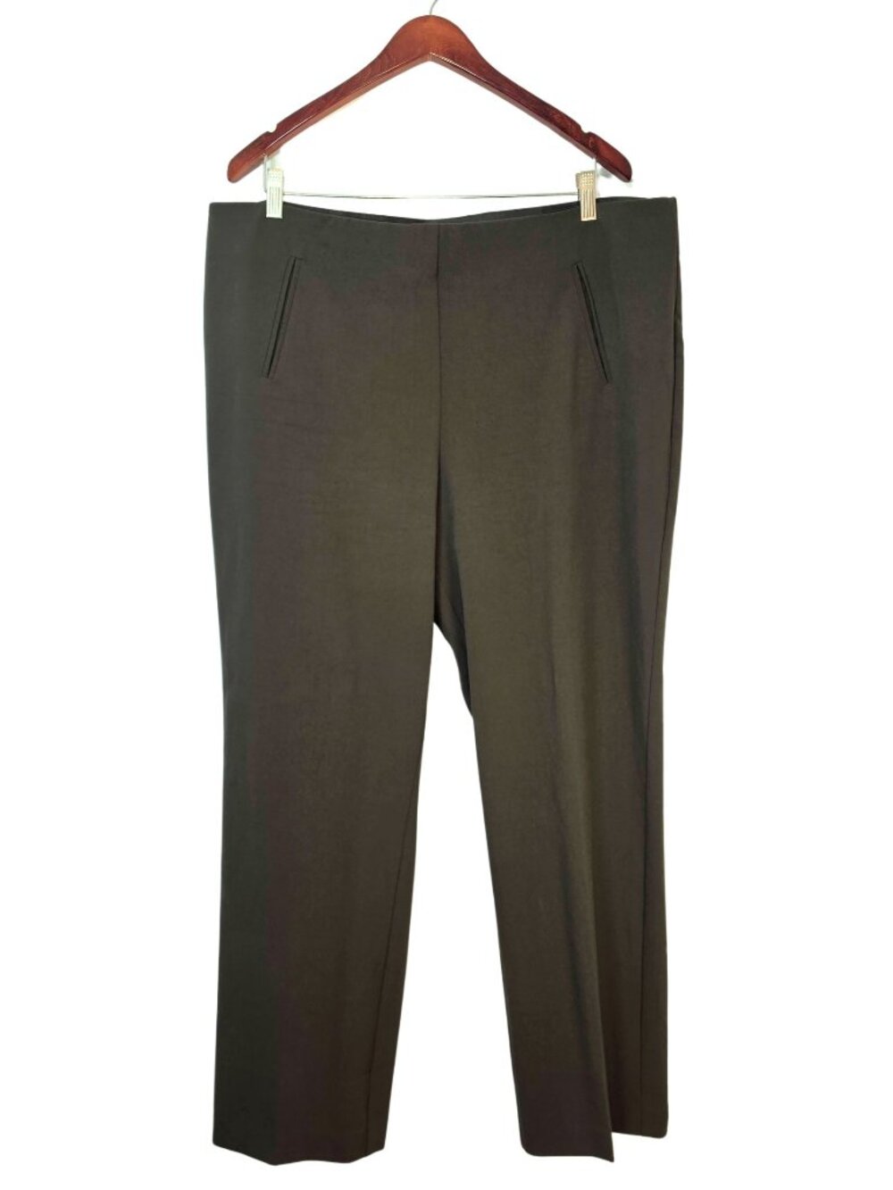Style & Co. Women's Size 18 S Pull On Dress Pants Dark Olive Green